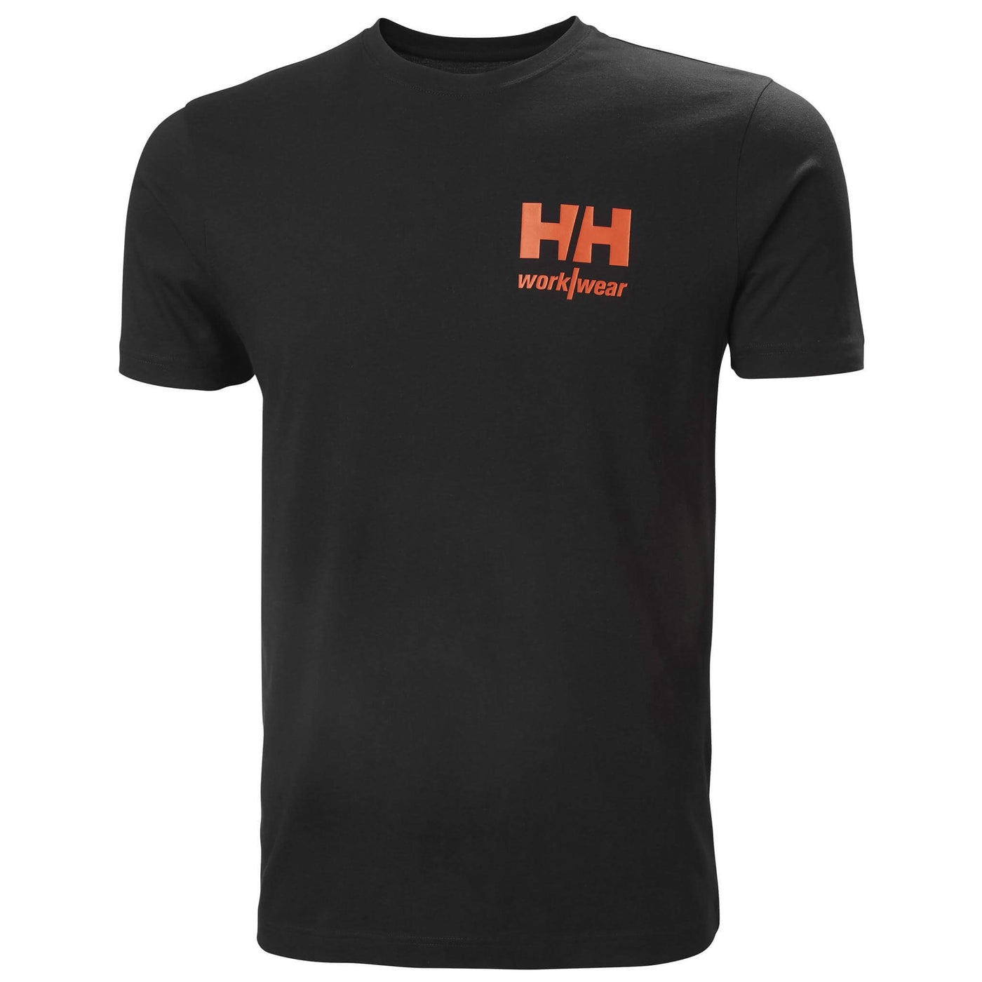 Helly Hansen Classic HH Logo T-Shirt Black Front#colour_black