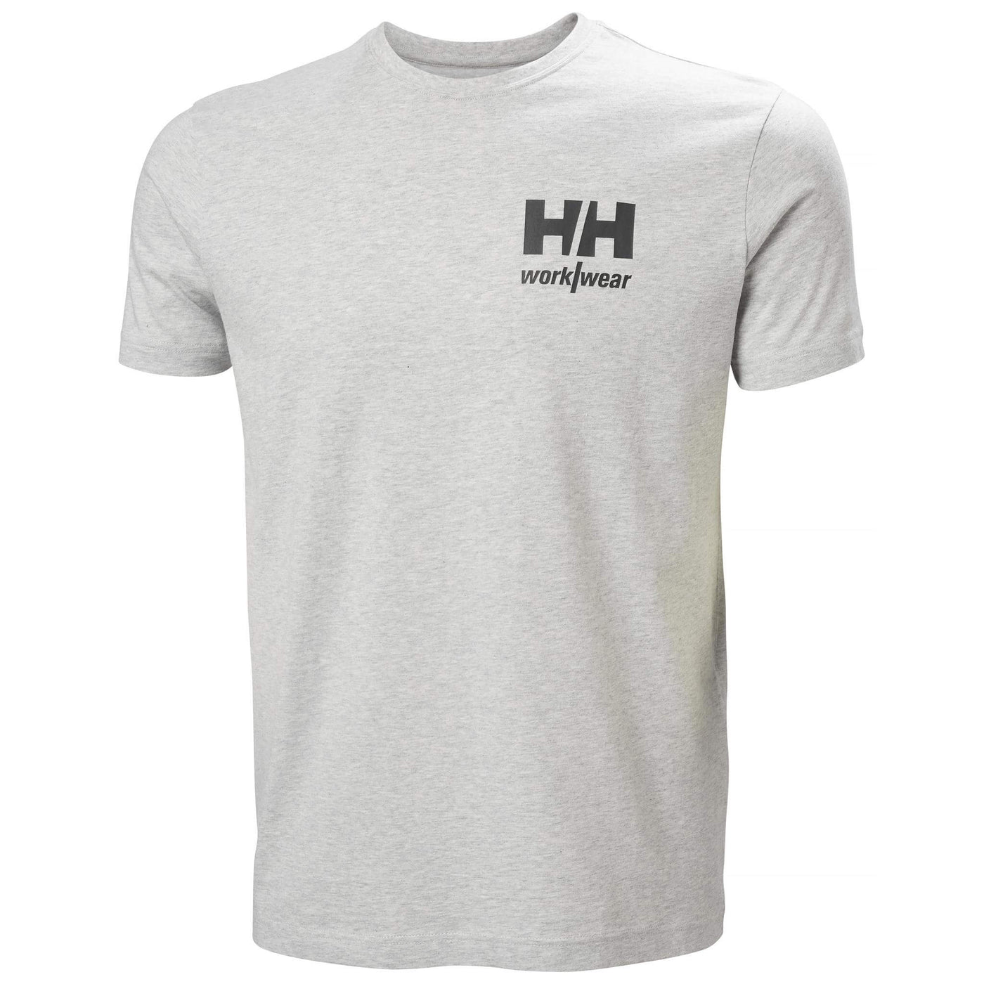 Helly Hansen Classic HH Logo T-Shirt Light Grey Melange Front#colour_light-grey-melange