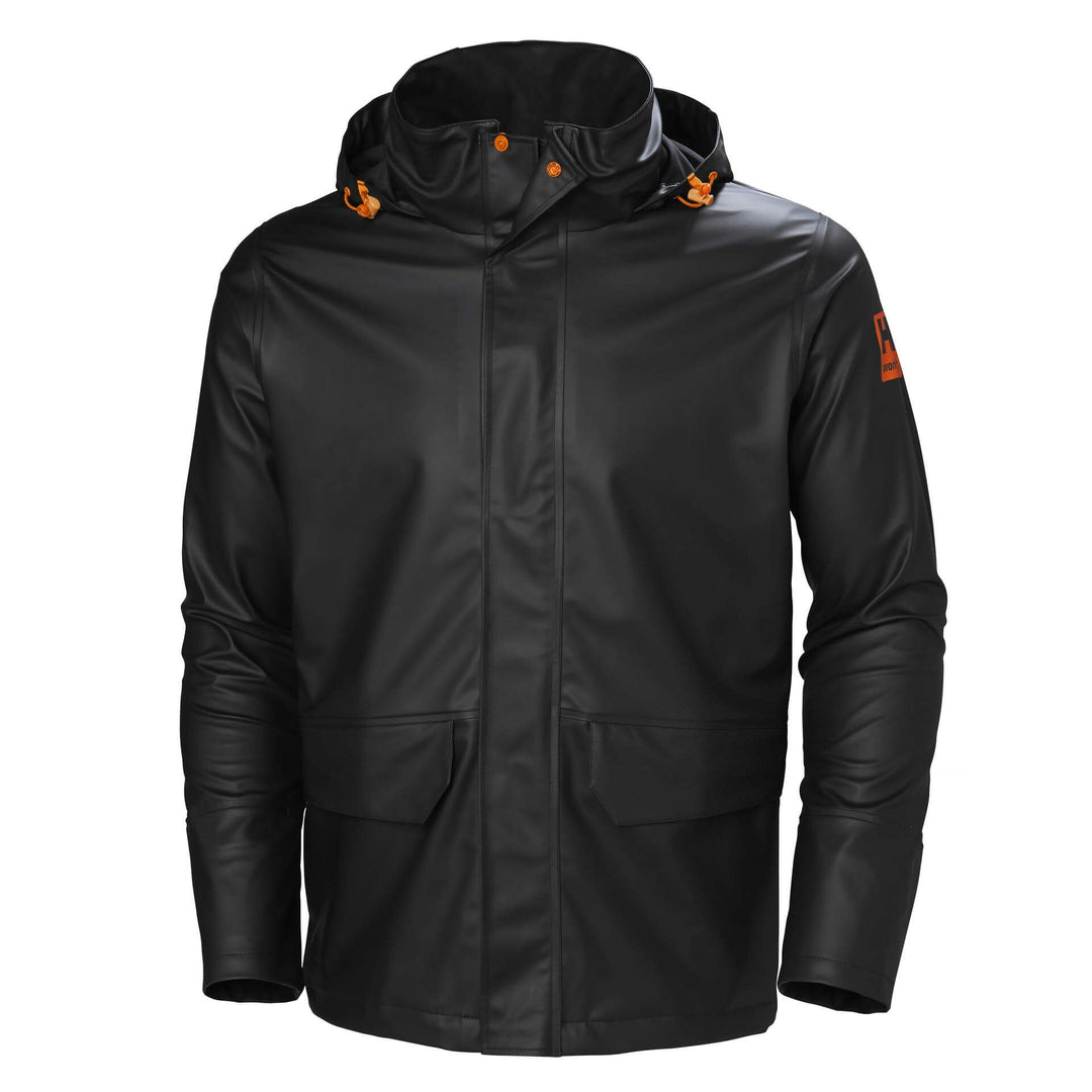 Helly Hansen Gale Waterproof Rain Jacket Black 1 Front 