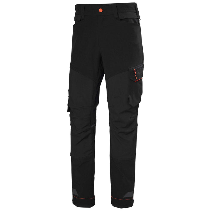 Helly Hansen Kensington BRZ Connect Lightweight Work Trousers Black Front#colour_black