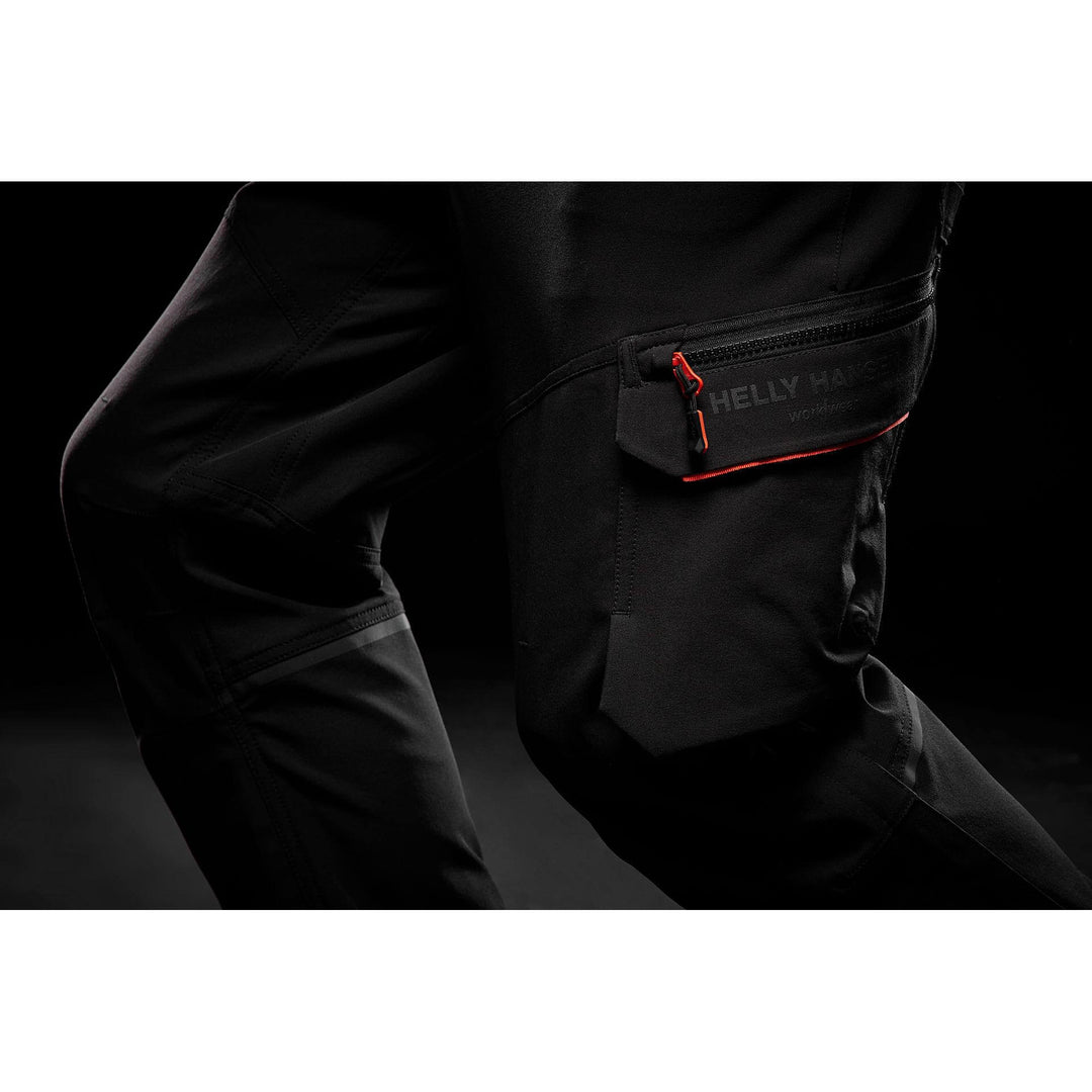Helly Hansen Kensington BRZ Connect Lightweight Work Trousers Black Detail 2#colour_black