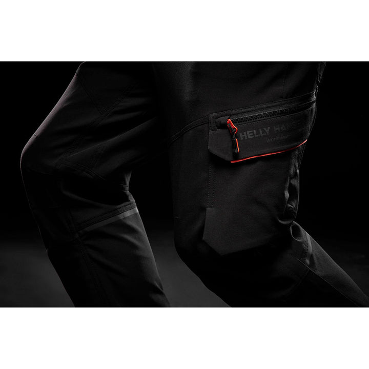 Helly Hansen Kensington BRZ Connect Lightweight Work Trousers Black Detail 2#colour_black