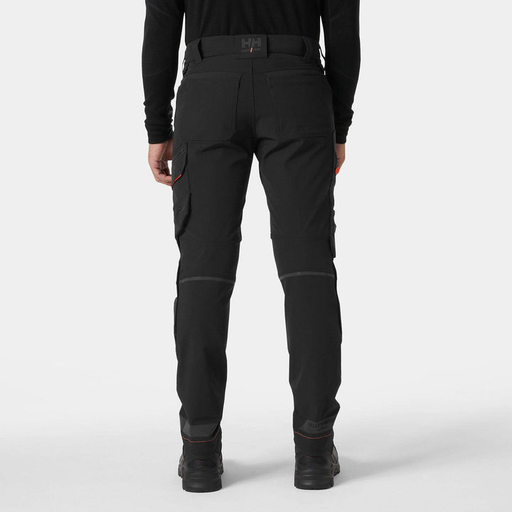 Helly Hansen Kensington BRZ Connect Lightweight Work Trousers Black OnBody 2#colour_black