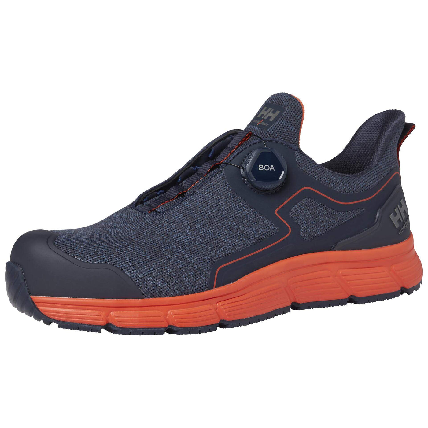 Helly Hansen Kensington Boa Composite Toe Cap Work Safety Shoes S3 Camo 1 Front #colour_navy-orange