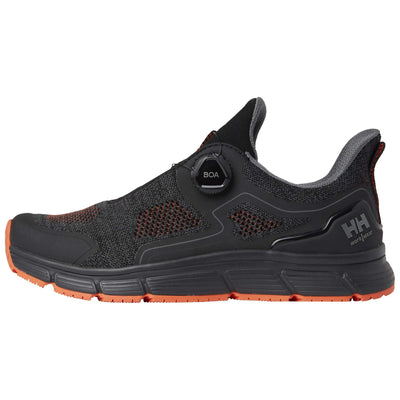 Helly Hansen Kensington Boa O1 Work Shoes Black/Orange 1 Front #colour_black-orange