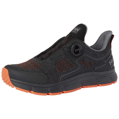 Helly Hansen Kensington Boa O1 Work Shoes Black/Orange 3 Angle #colour_black-orange