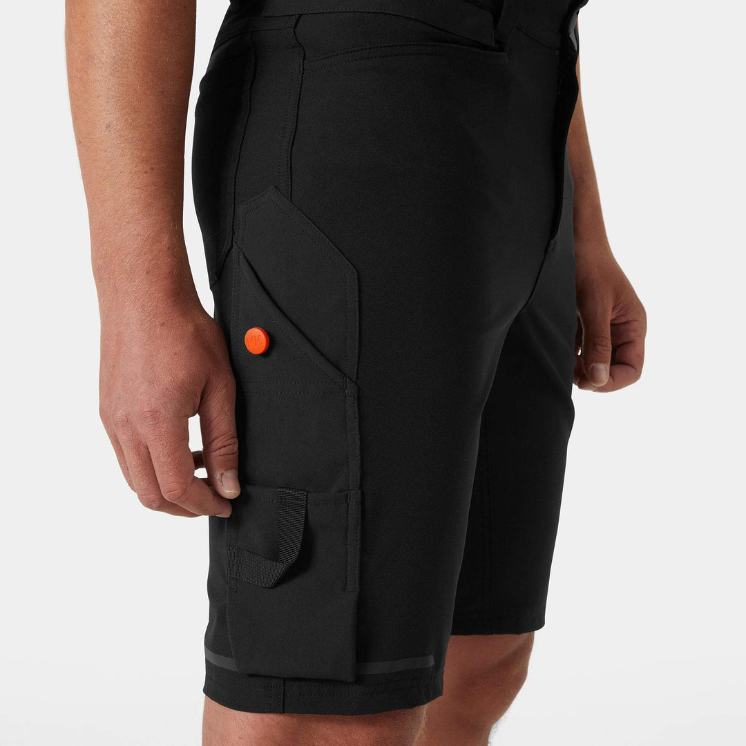Helly Hansen Kensington Connect Lightweight Work Shorts Black Feature 2#colour_black