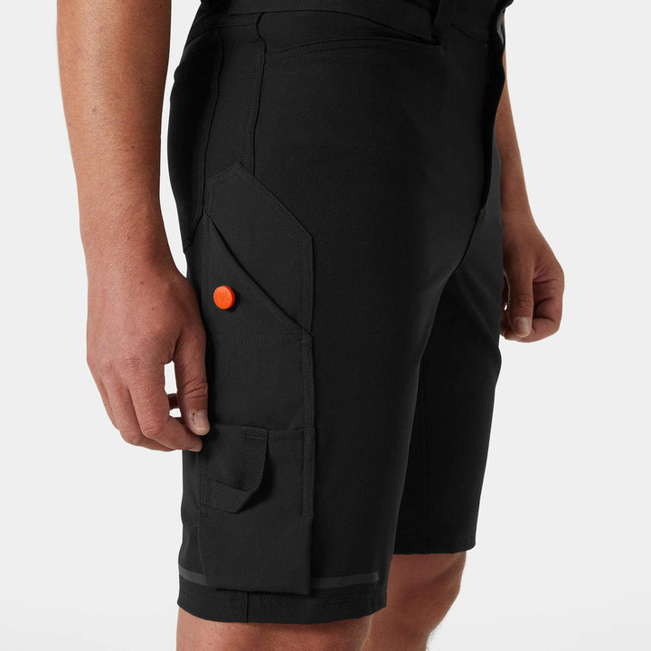 Helly Hansen Kensington Connect Lightweight Work Shorts Black Feature 2#colour_black