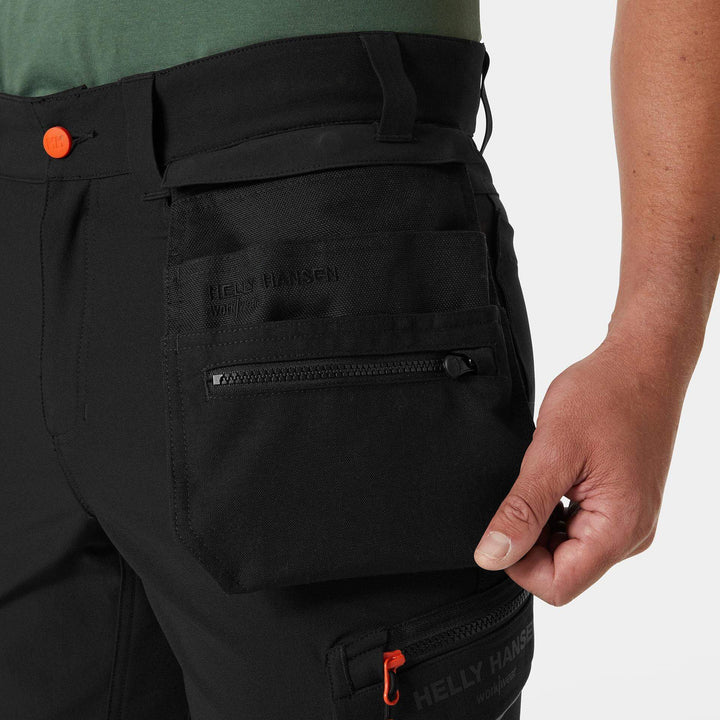 Helly Hansen Kensington Connect Lightweight Work Shorts Black Feature 3#colour_black