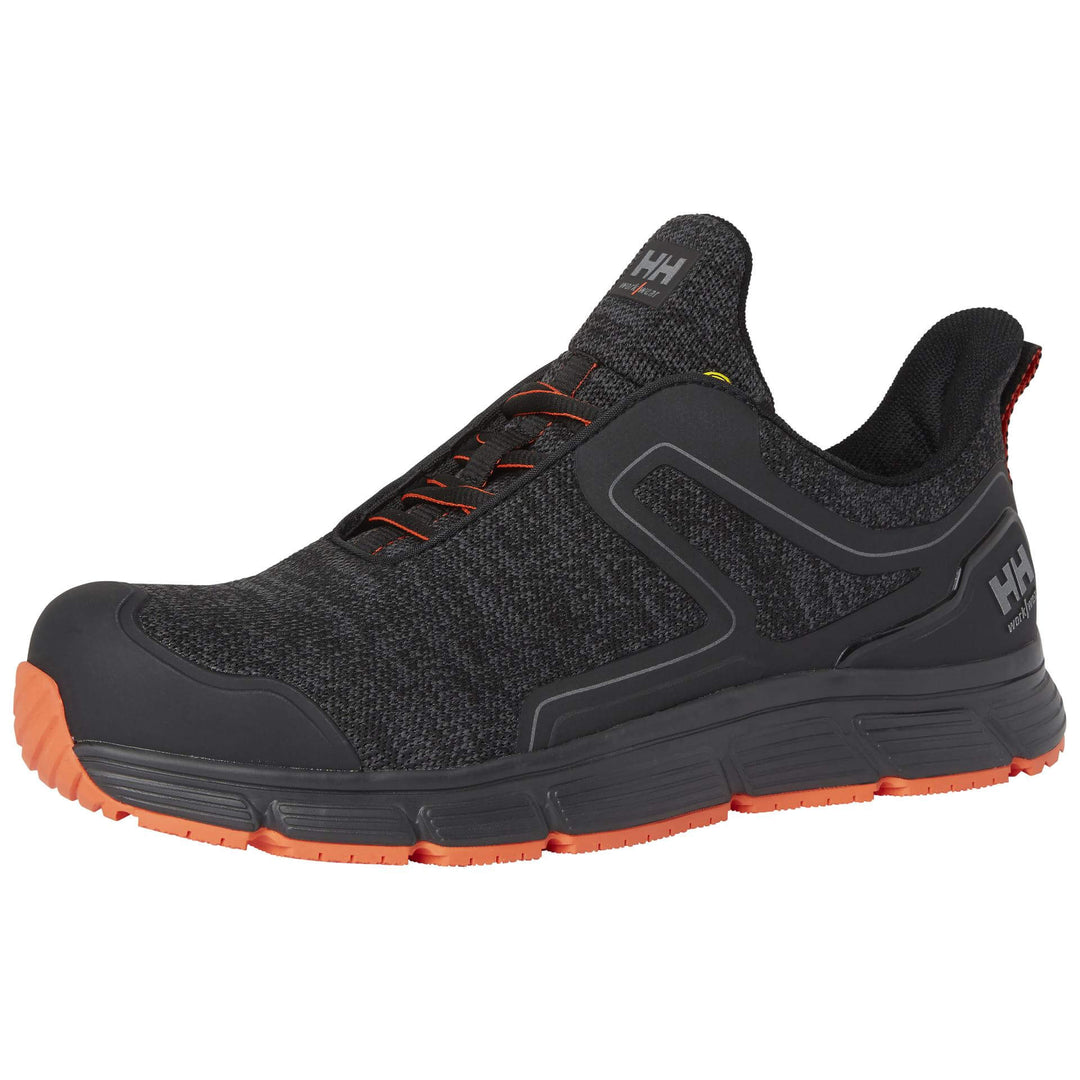 Helly Hansen Kensington S3 Toe Cap Work Safety Shoes Black/Orange 4 Angle #colour_black-orange