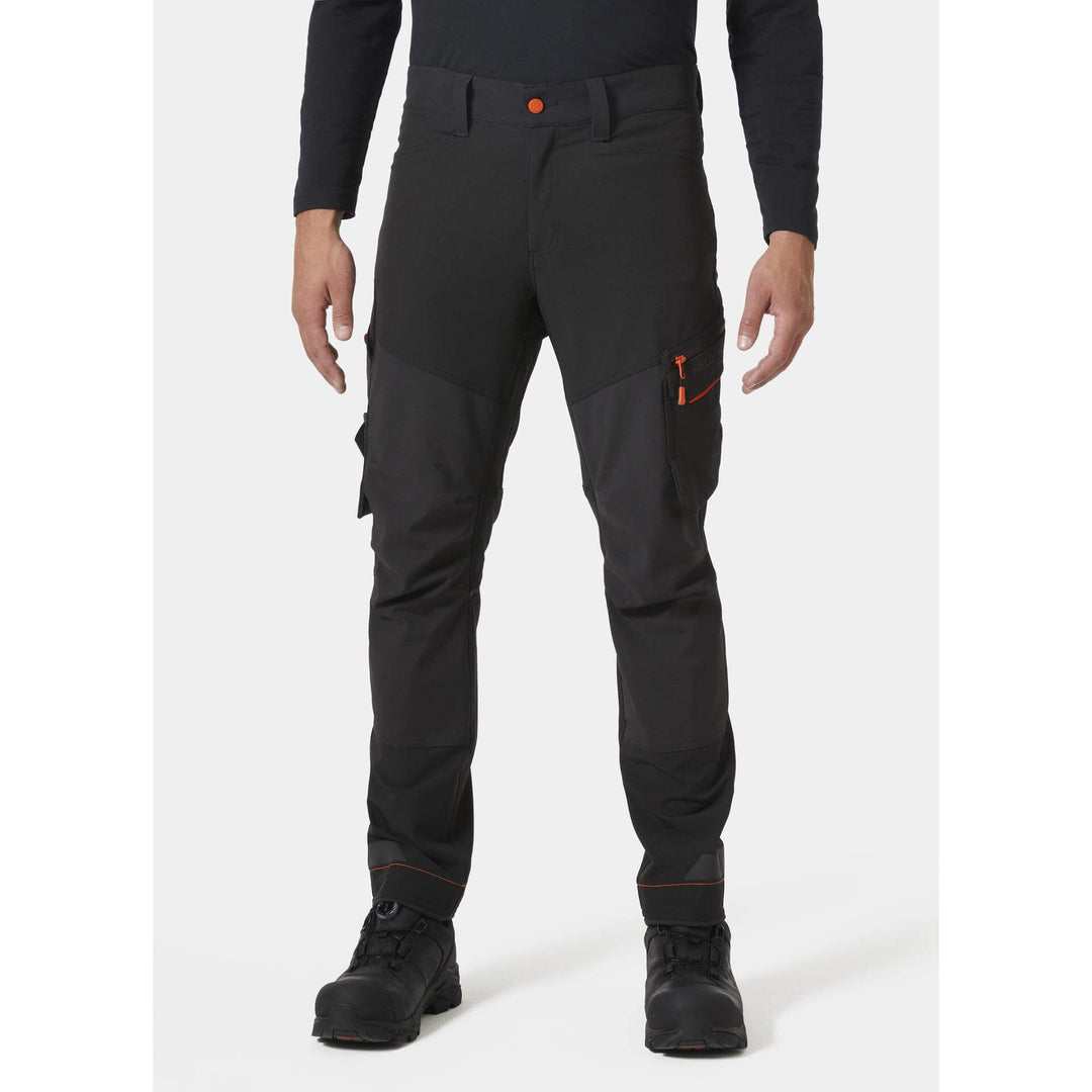 Helly Hansen Kensington Stretch Work Trousers Black 1 Front #colour_black