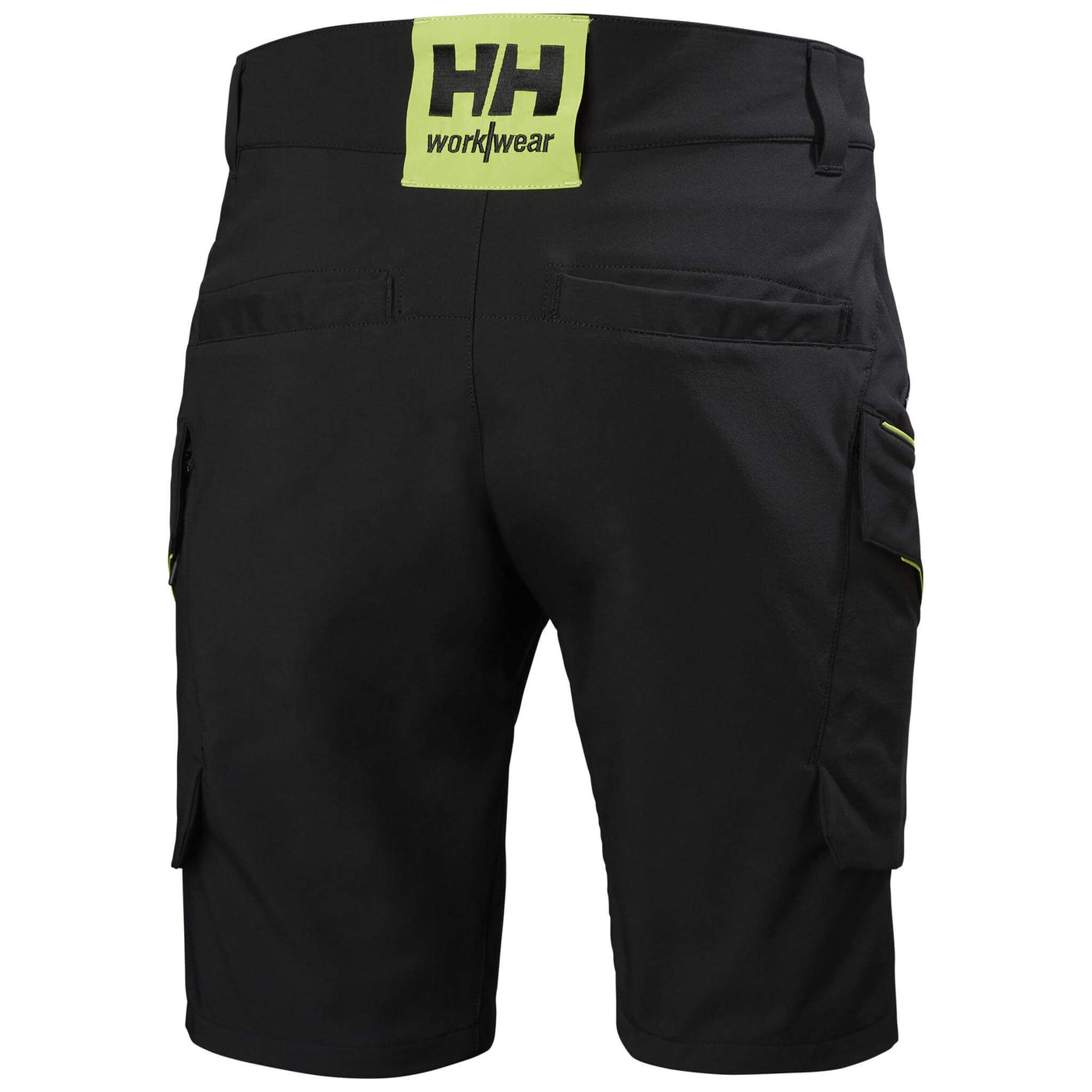 Helly Hansen Magni Evolution HH Connect 4-Way-Stretch Cargo Shorts Black Back#colour_black