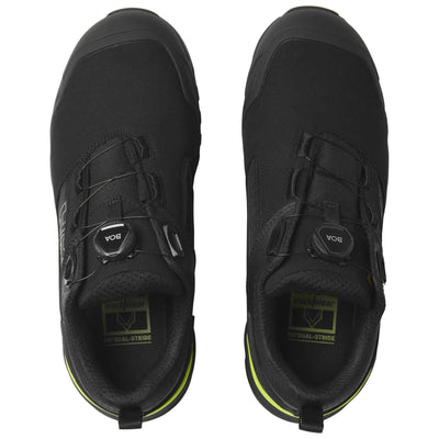 Helly Hansen Magni Evolution Lightweight Boa S1PL Aluminum Toe Safety Sandals Black/Dark Lime Top#colour_black-dark-lime