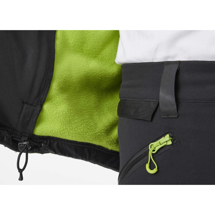 Helly Hansen Magni Fleece Jacket Black/Dark Lime 6 Feature 2#colour_black-dark-lime