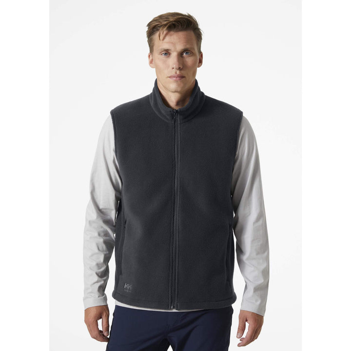 Helly Hansen Manchester 2.0 Fleece Gilet Vest Navy OnBody 1#colour_navy