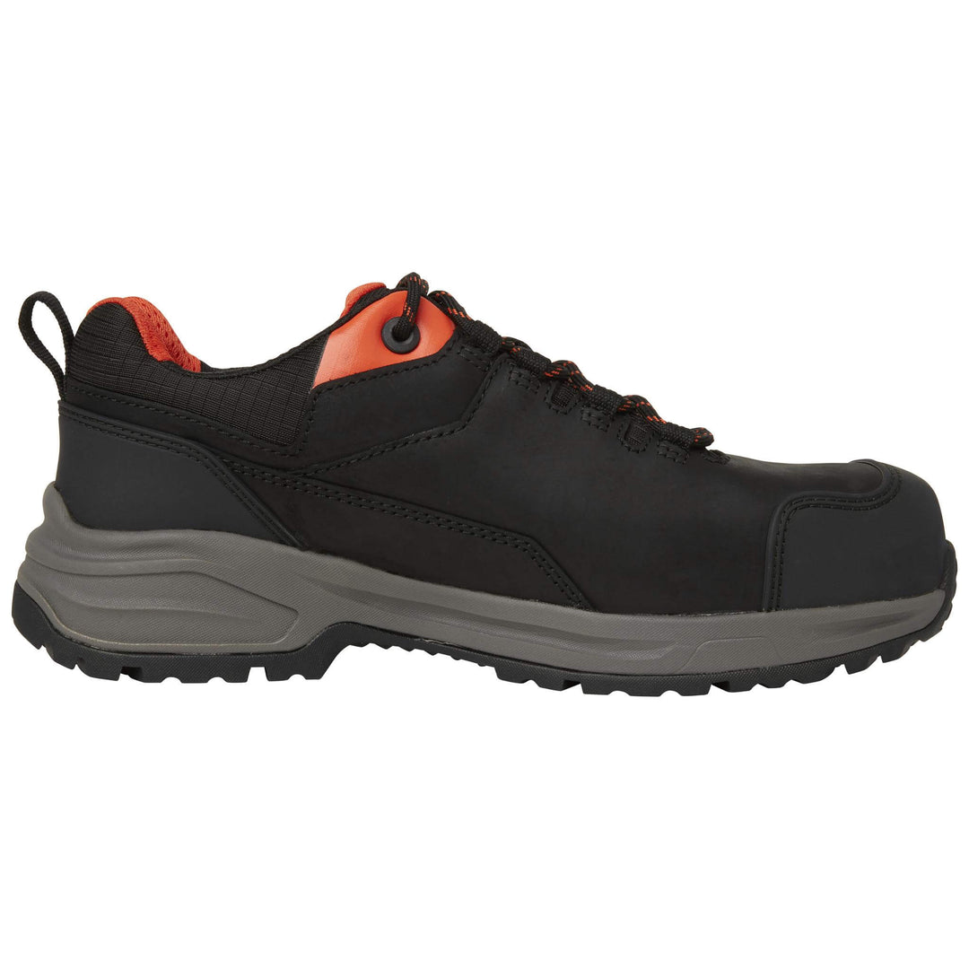 Helly Hansen Manchester LTR Lightweight Low S3L Waterproof Metal-Free Safety Shoes Black/Grey Side#colour_black-grey