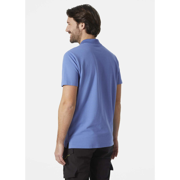 Helly Hansen Manchester Polo Shirt Stone Blue OnBody 2#colour_stone-blue
