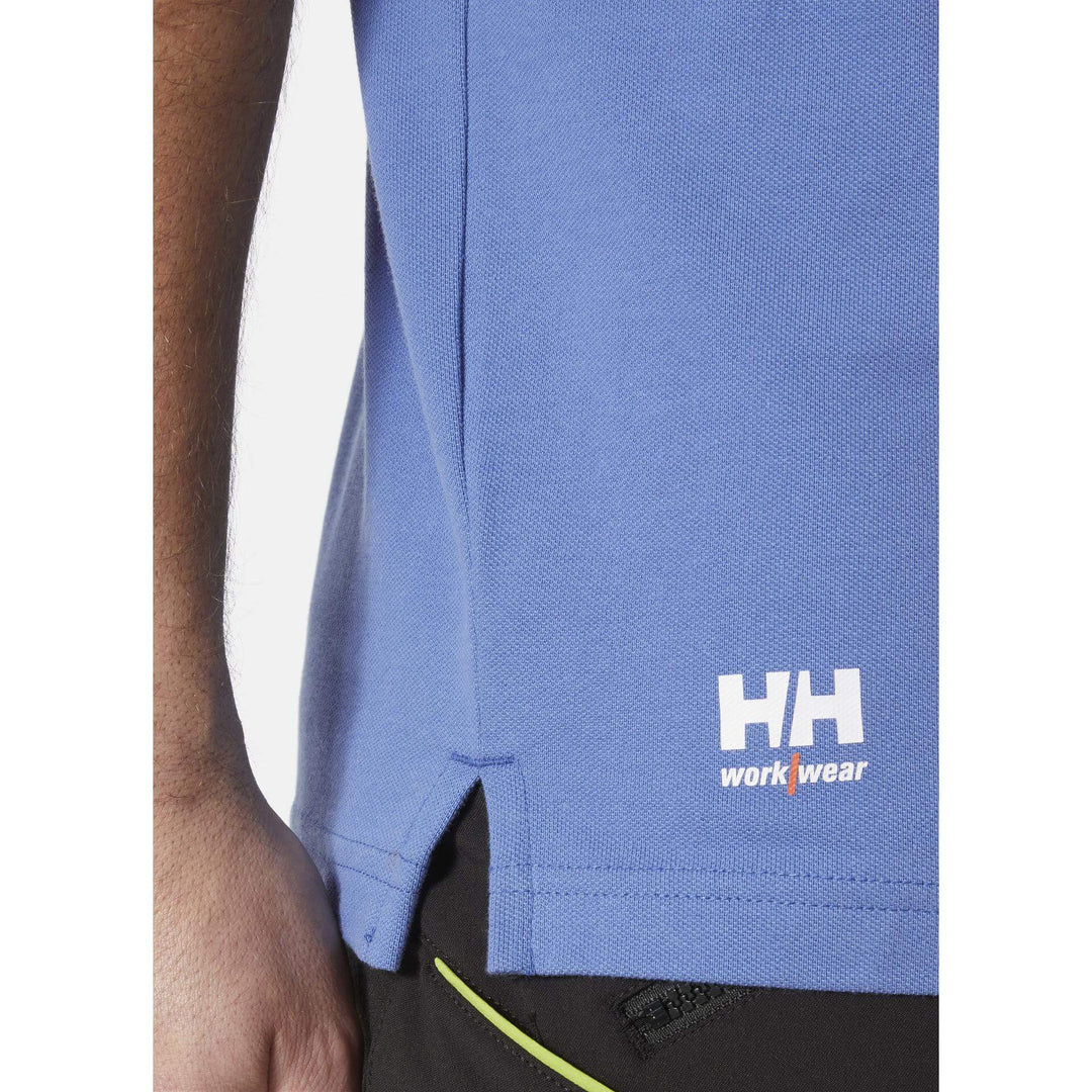 Helly Hansen Manchester Polo Shirt Stone Blue Feature 1#colour_stone-blue