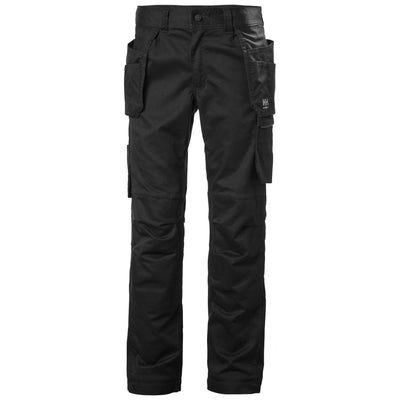 Helly Hansen Manchester Stretch Construction Trousers Black 1 Front #colour_black