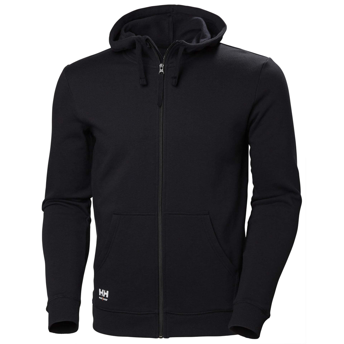 Helly Hansen Manchester Zip Hoodie Black Front#colour_black