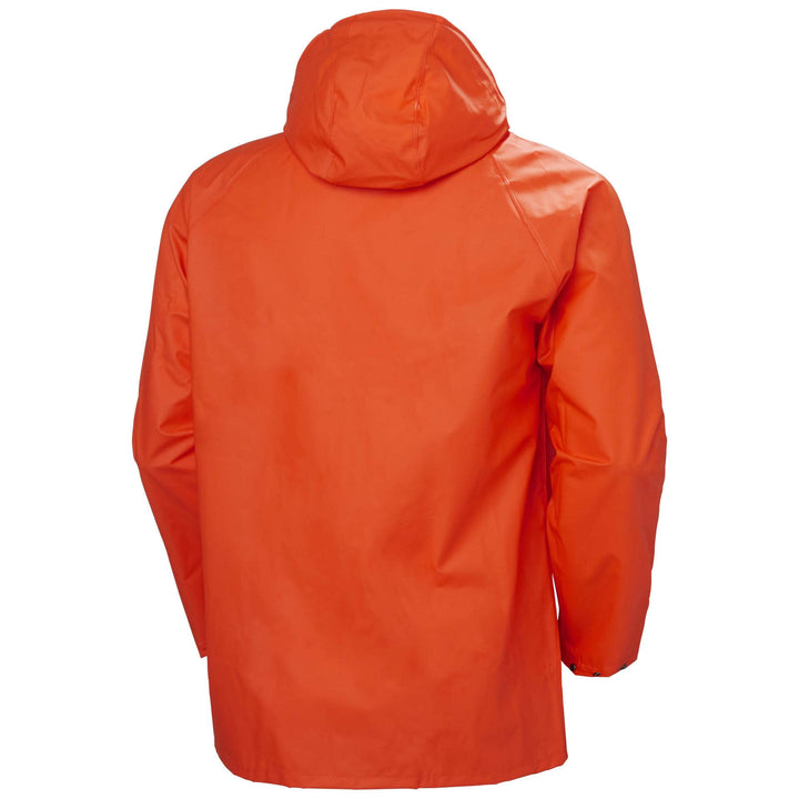 Helly Hansen Mandal Waterproof Jacket Dark Orange 2 Rear #colour_dark-orange