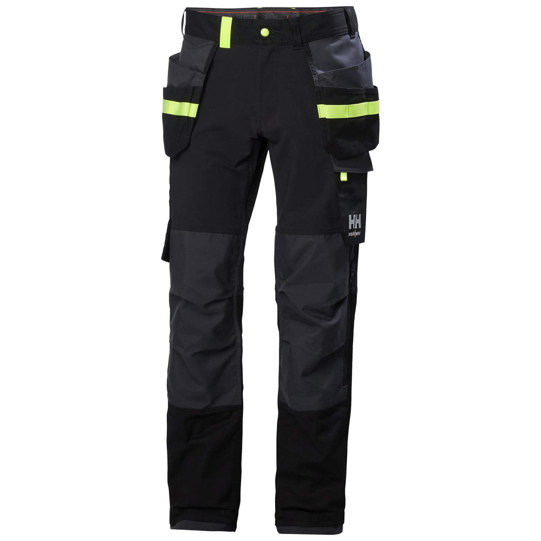 Helly Hansen Oxford 4X Stretch Construction Trousers Black/Ebony 1 Front 