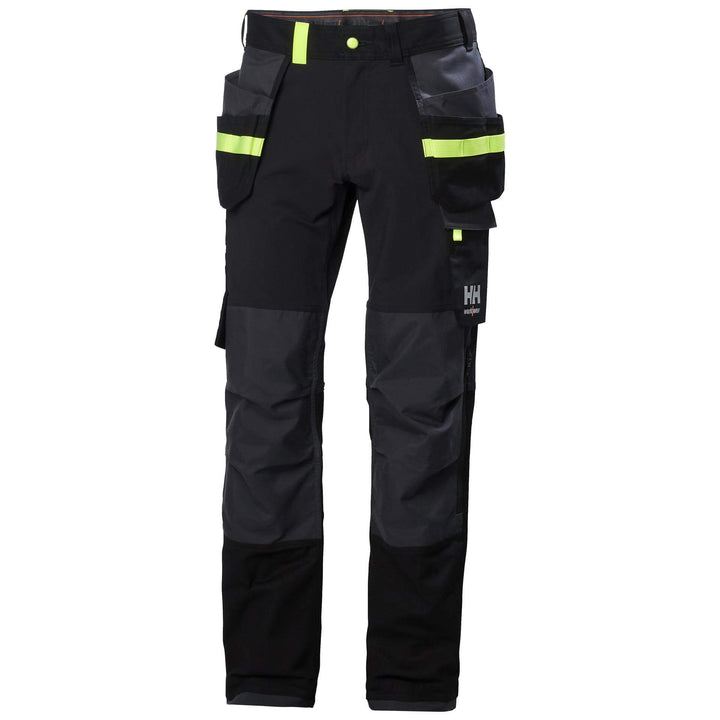 Helly Hansen Oxford 4X Stretch Construction Trousers Black/Ebony 1 Front 
