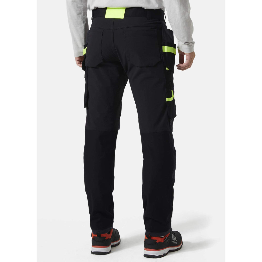 Helly Hansen Oxford 4X Stretch Construction Trousers Black/Ebony OnBody 2