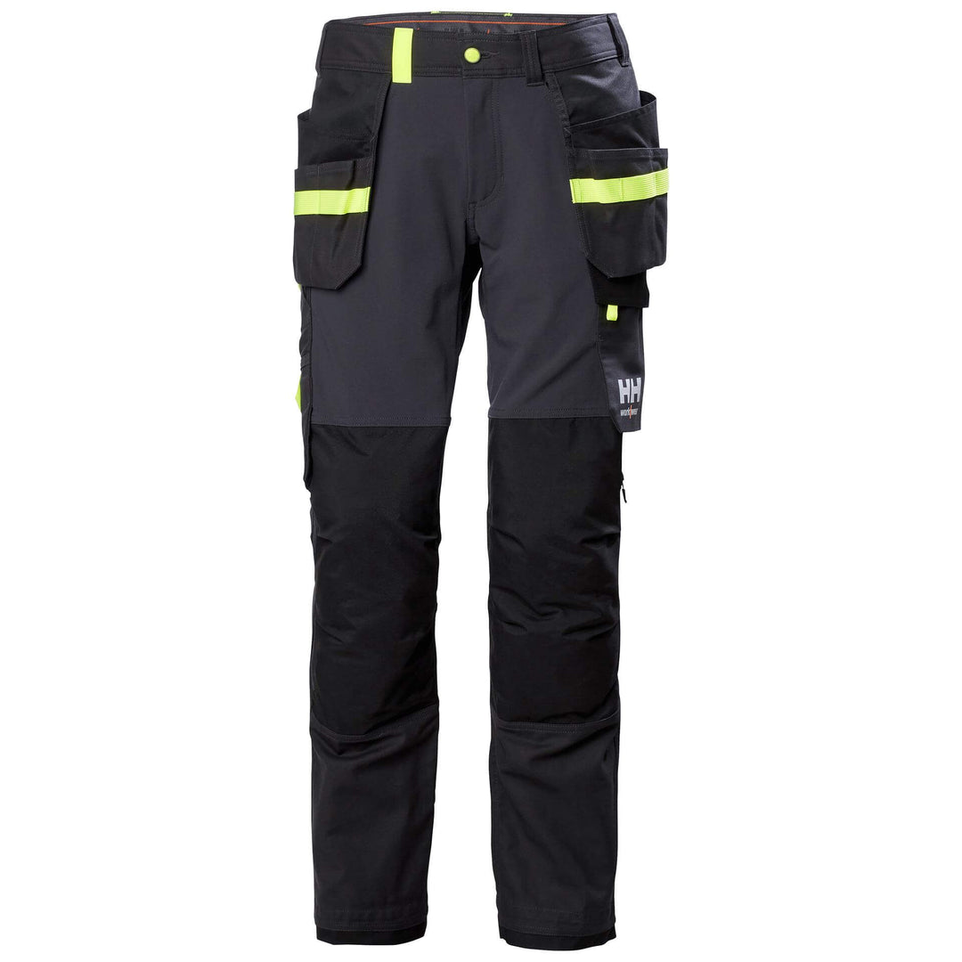 Helly Hansen Oxford 4X Stretch Construction Trousers Ebony/Black 1 Front 