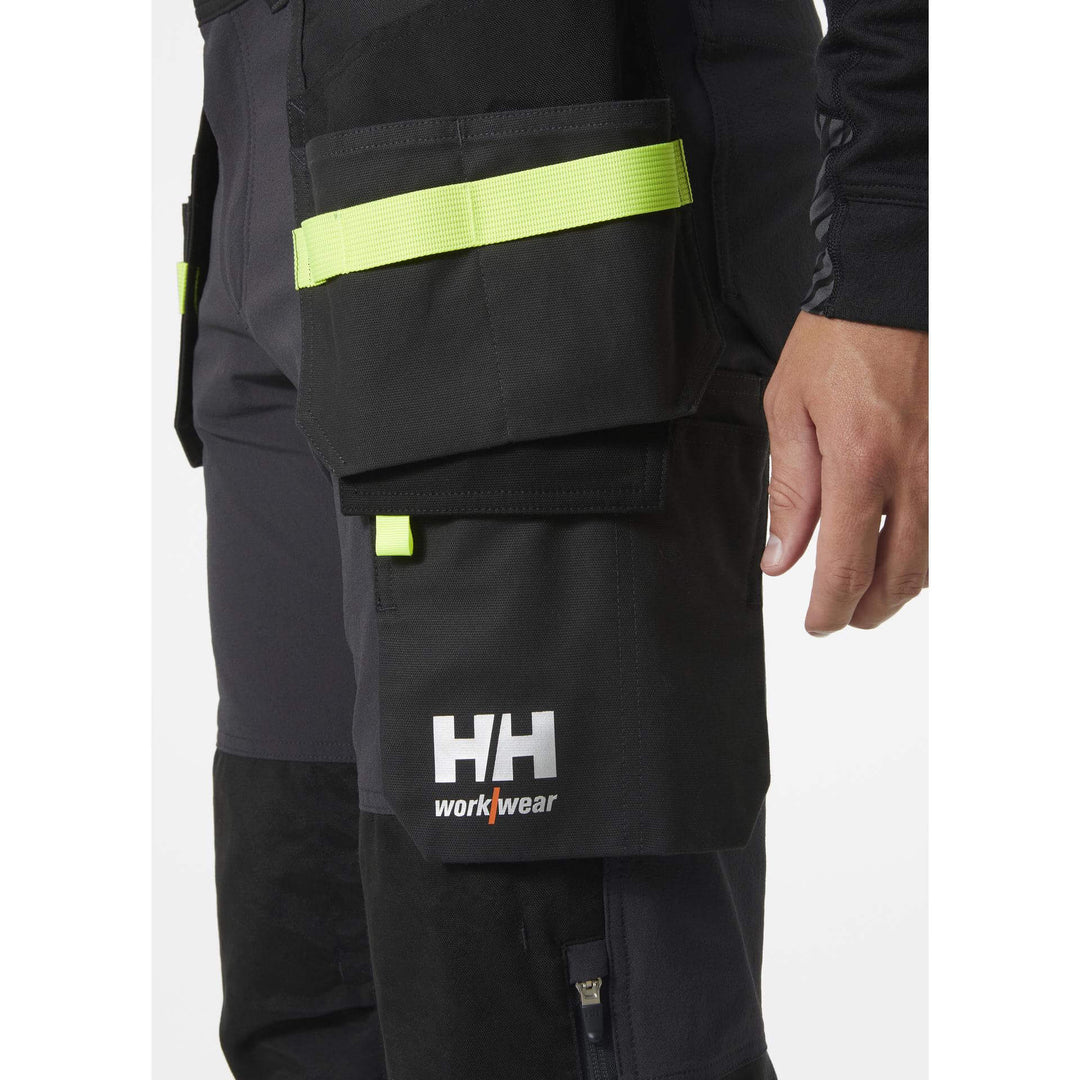 Helly Hansen Oxford 4X Stretch Construction Trousers Ebony/Black Feature 2#colour_ebony-black