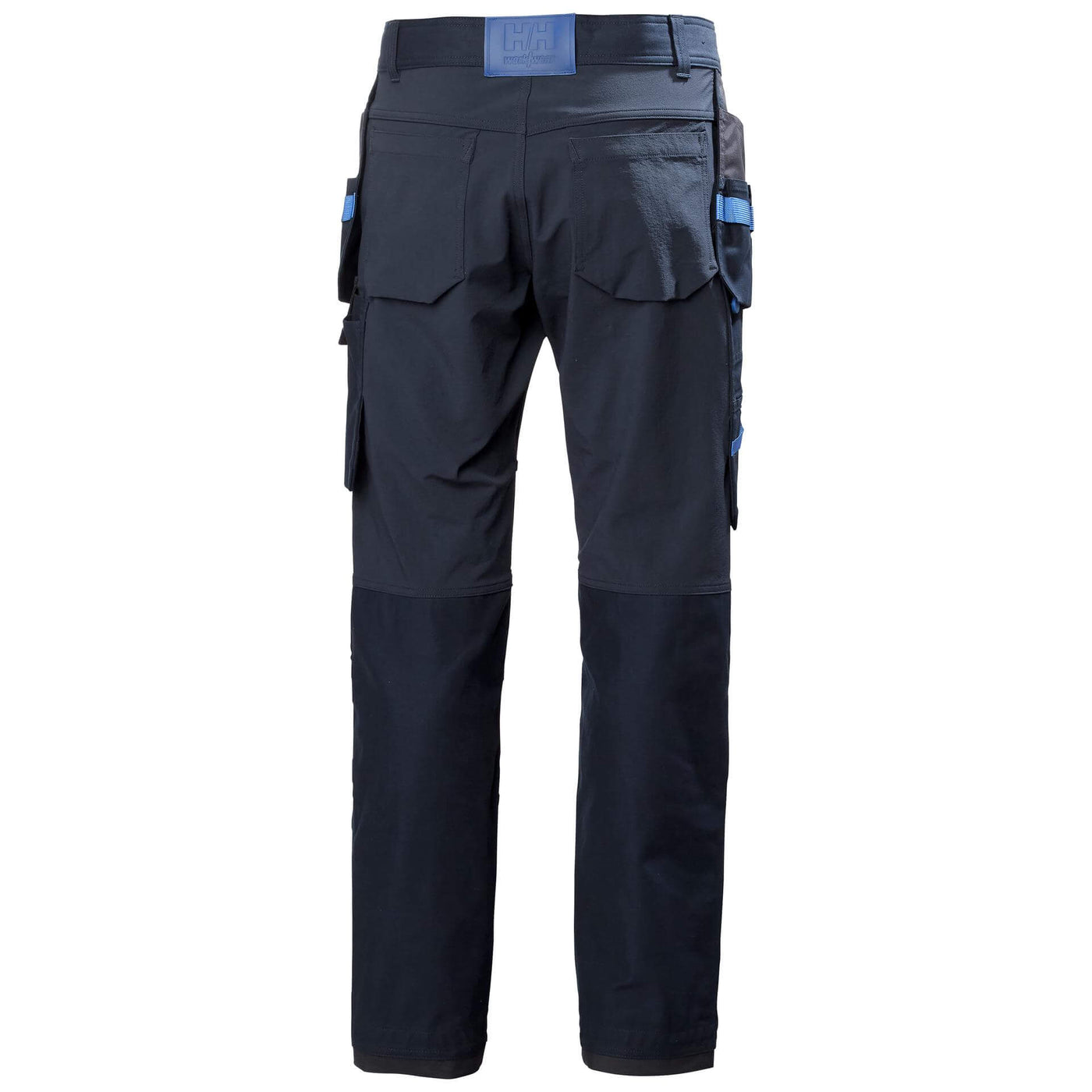 Helly Hansen Oxford 4X Stretch Construction Trousers Navy/Ebony 2 Rear #colour_navy-ebony
