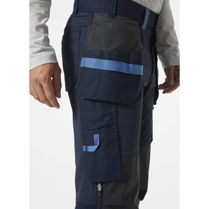 Helly Hansen Oxford 4X Stretch Construction Trousers Navy/Ebony Feature 2#colour_navy-ebony