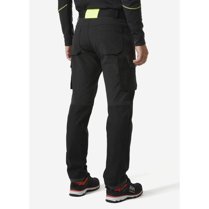 Helly Hansen Oxford 4X Stretch Service Trousers Black/Ebony 2 Rear #colour_black-ebony