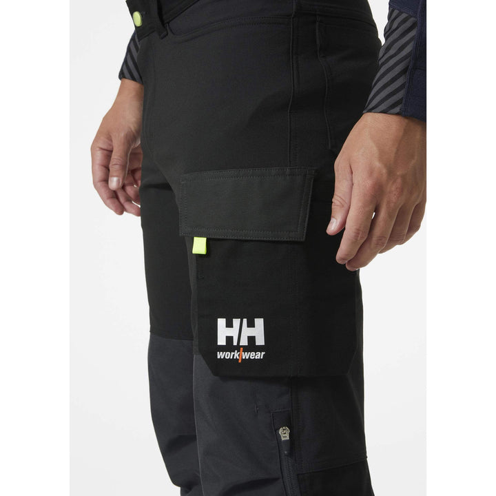 Helly Hansen Oxford 4X Stretch Work Trousers Black/Ebony Feature 2#colour_black-ebony