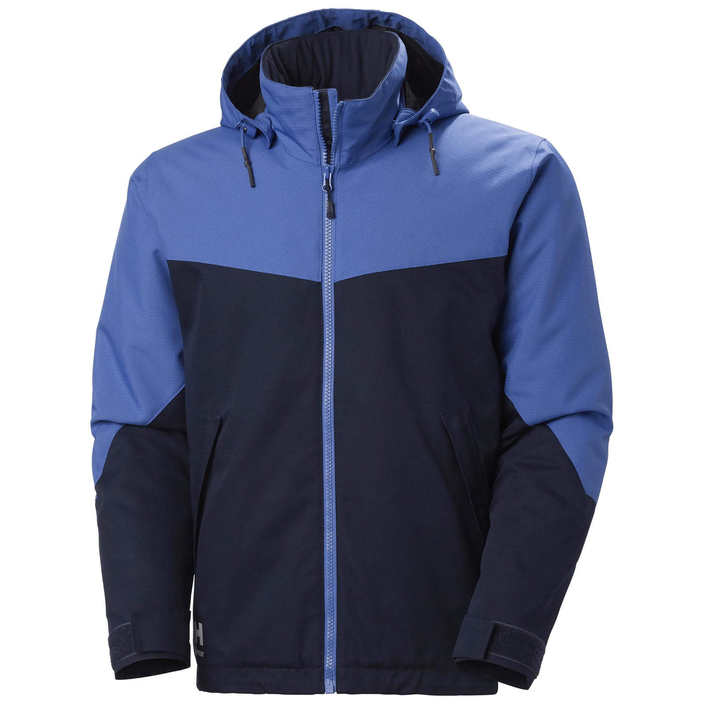 Helly Hansen Oxford Insulated Winter Jacket - 73290 Front #colour_navy-stone-blue