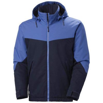 Helly Hansen Oxford Insulated Winter Jacket - 73290 Front #colour_navy-stone-blue