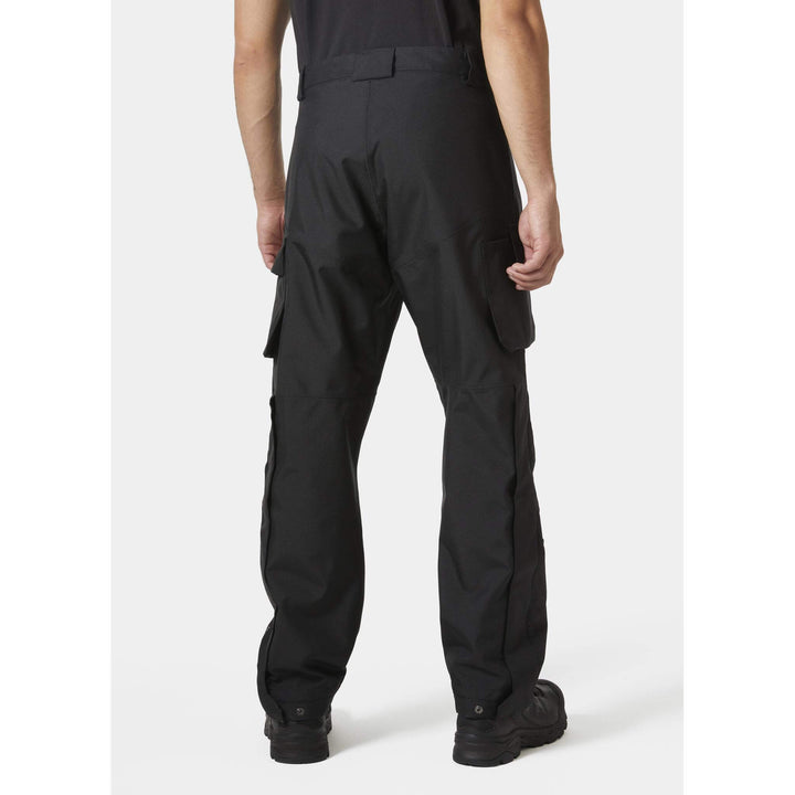 Helly Hansen Oxford Lightweight Waterproof Shell Pants Black OnBody 2#colour_black