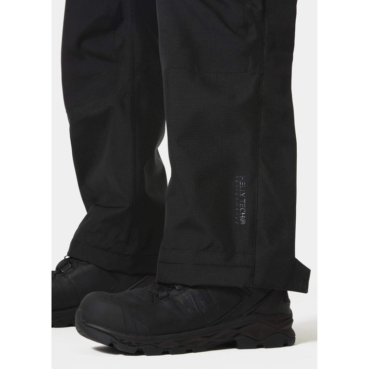 Helly Hansen Oxford Lightweight Waterproof Shell Pants Black Feature 2#colour_black