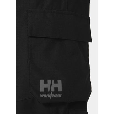 Helly Hansen Oxford Waterproof Shell Bib and Brace Pants Black Feature 3#colour_black