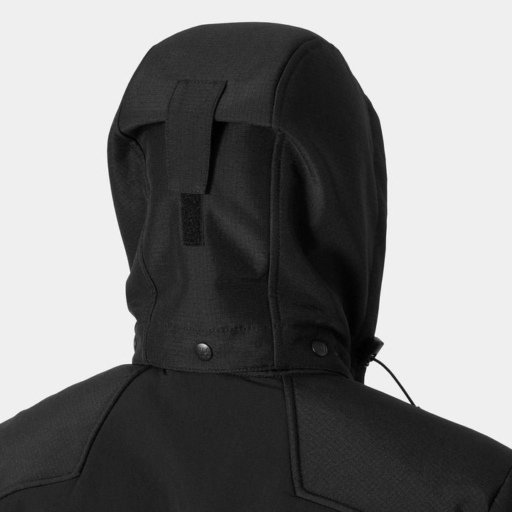 Helly Hansen Oxford Winter Softshell Jacket with Detachable Hood Black Feature 2#colour_black