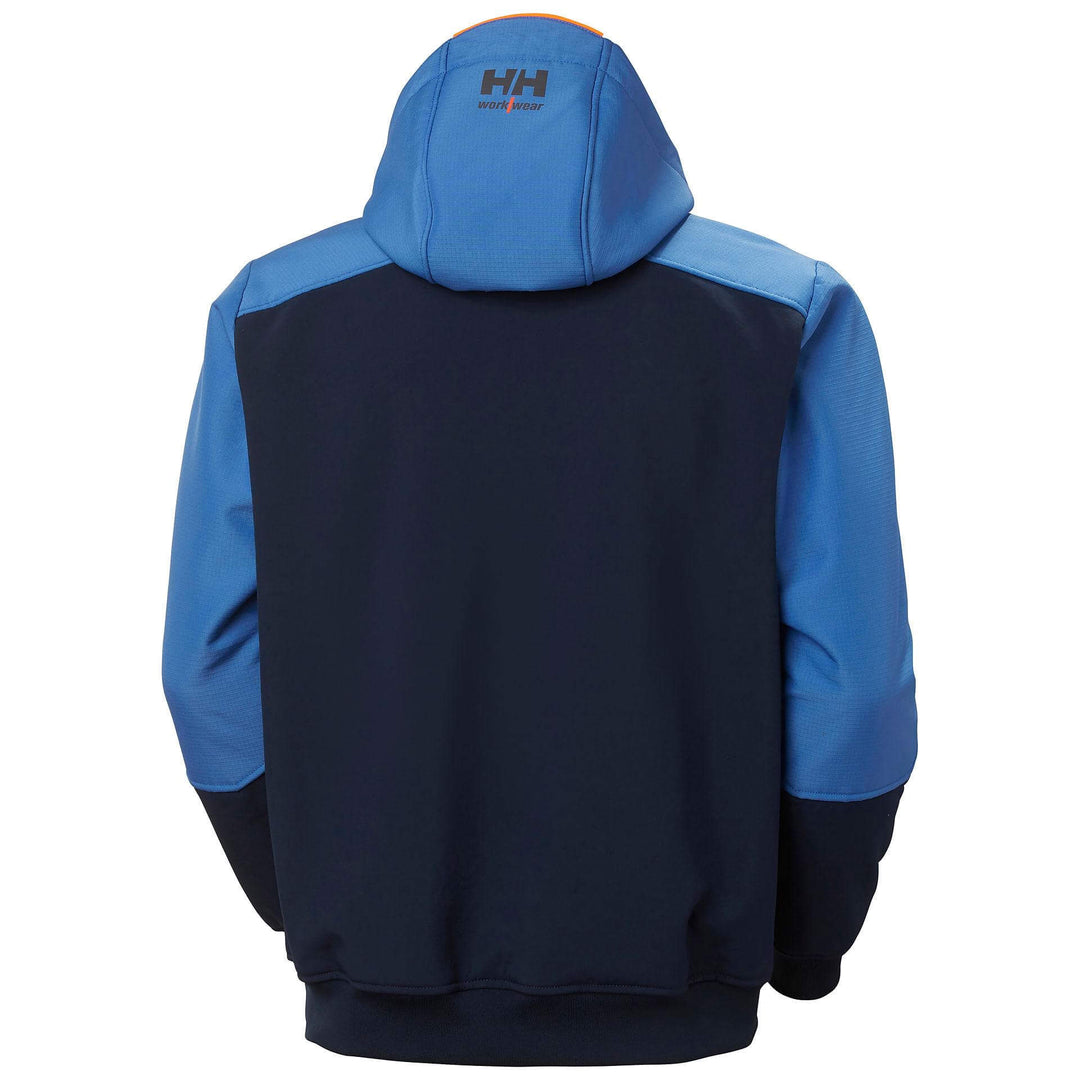 Helly Hansen Oxford Winter Softshell Jacket with Detachable Hood Navy/Stone Blue Back#colour_navy-stone-blue