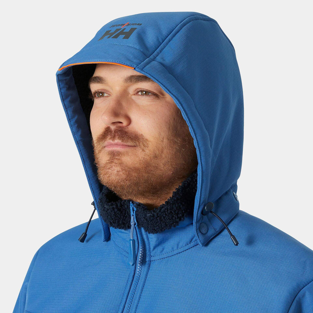 Helly Hansen Oxford Winter Softshell Jacket with Detachable Hood Navy/Stone Blue Feature 1#colour_navy-stone-blue