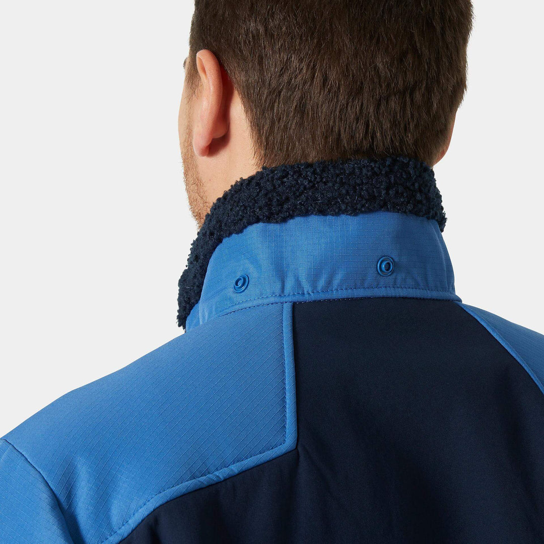 Helly Hansen Oxford Winter Softshell Jacket with Detachable Hood Navy/Stone Blue Feature 3#colour_navy-stone-blue