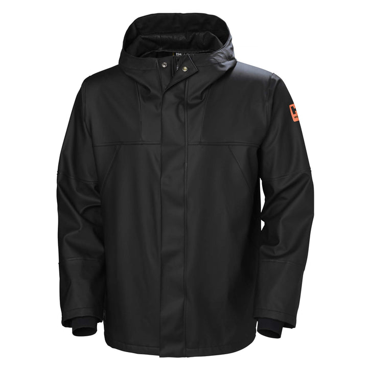 Helly Hansen Storm Rain Jacket Black Front#colour_black