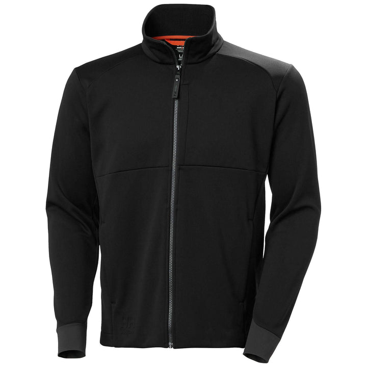 Helly Hansen Tech Midlayer Fleece Black Front#colour_black