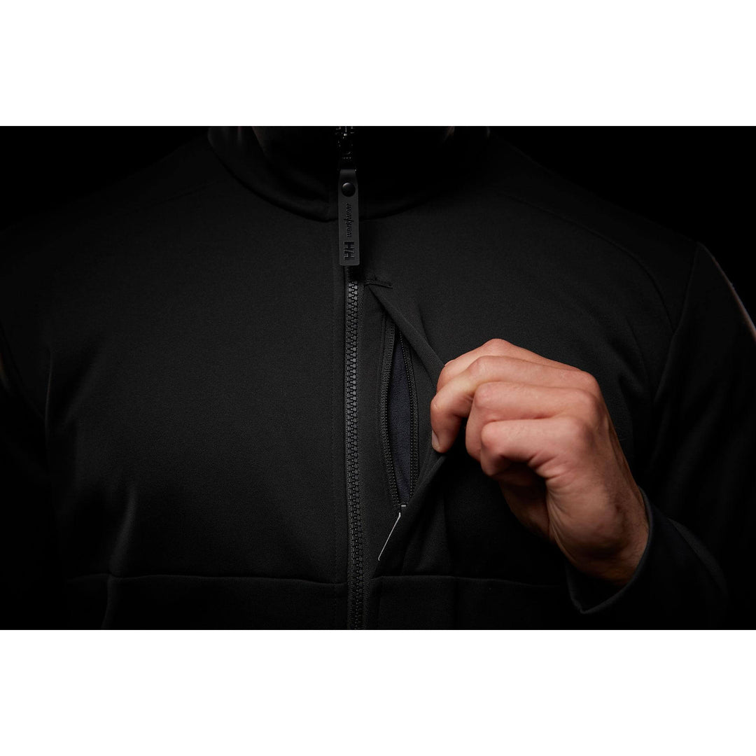 Helly Hansen Tech Midlayer Fleece Black Detail 3#colour_black
