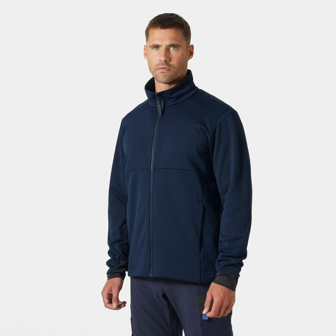 Helly Hansen Tech Midlayer Fleece Navy OnBody 1#colour_navy