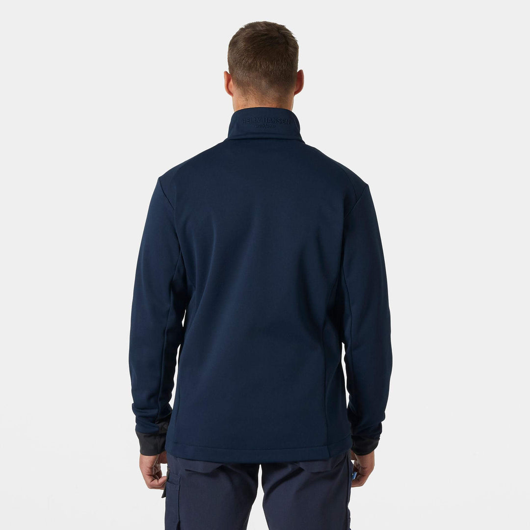 Helly Hansen Tech Midlayer Fleece Navy OnBody 2#colour_navy