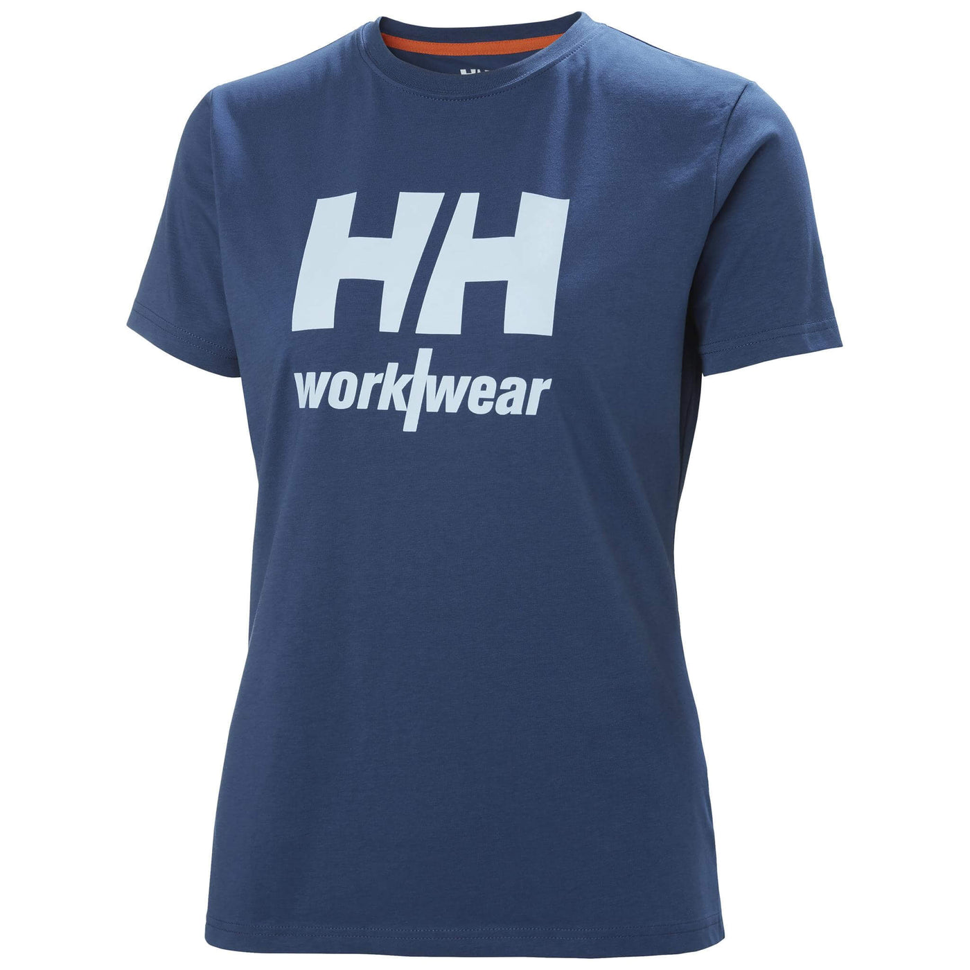 Helly Hansen W Womens HH Logo T-Shirt Deep Steel Front#colour_deep-steel