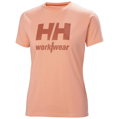 Helly Hansen W Womens HH Logo T-Shirt Rose Quartz Front#colour_rose-quartz